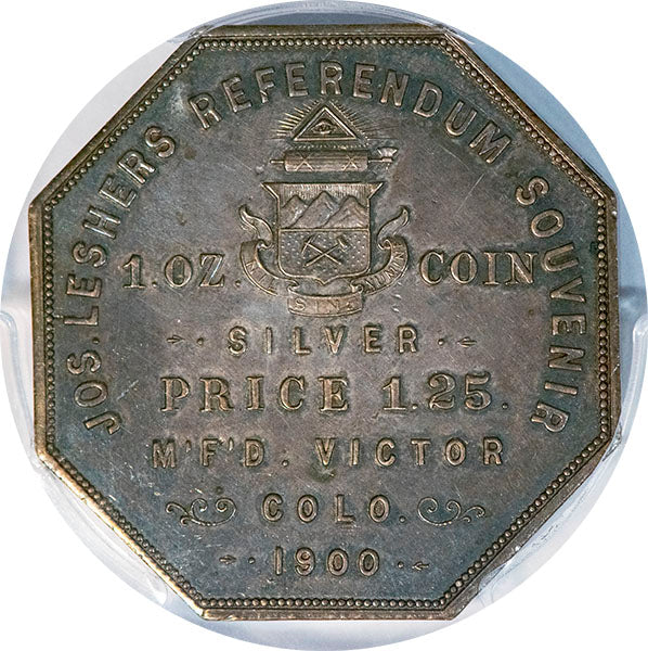 (9002) 1900 Lesher$ AB Bumstead T2 HK-789 Type No. 741 PCGS MS64 CAC