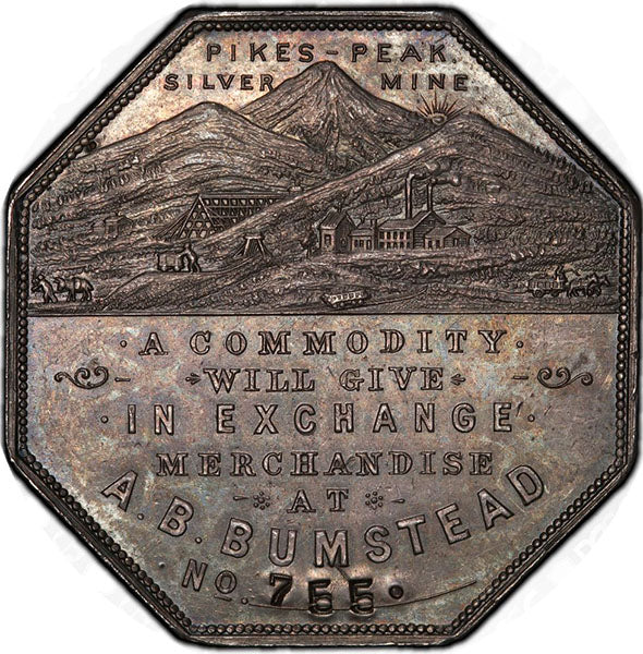 (9002) 1900 Lesher$ AB Bumstead HK-789 No. 755 PCGS MS64 CAC