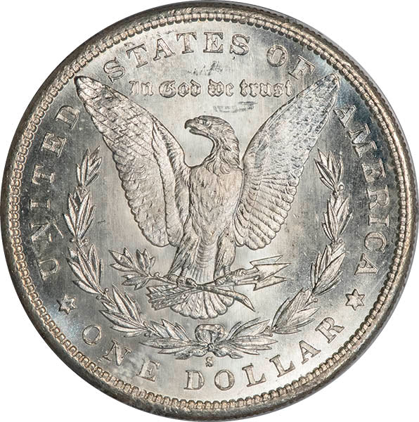 (7130) 1881-S $1 Old Holder PCGS MS65 Gold CAC