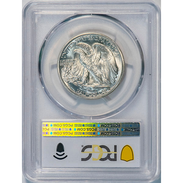 (6608) 1939-S 50C PCGS MS67 CAC Walker reverse slab