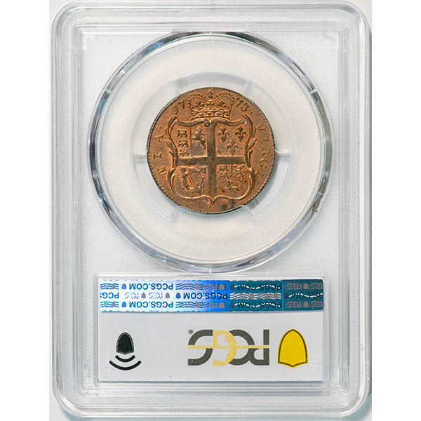 (241) 1773 VA 1/2P Period PCGS MS65RB