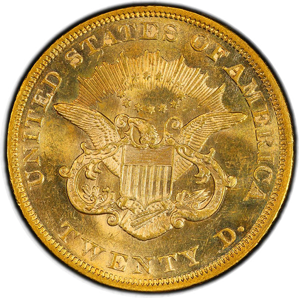 (8908) 1853 $20 PCGS MS62