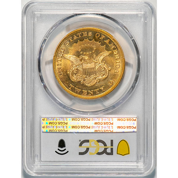 (8908) 1853 $20 PCGS MS62