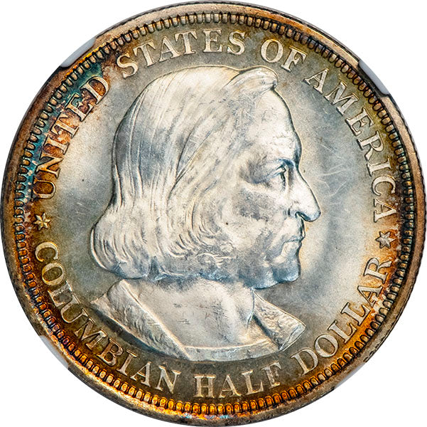 (9296) 1892 50C Columbian NGC MS66PL