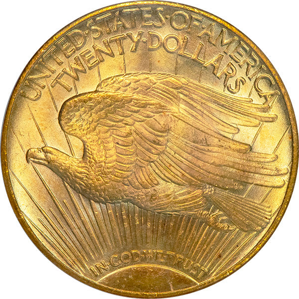 (9186) 1927 $20 PCGS MS65 Saint reverse