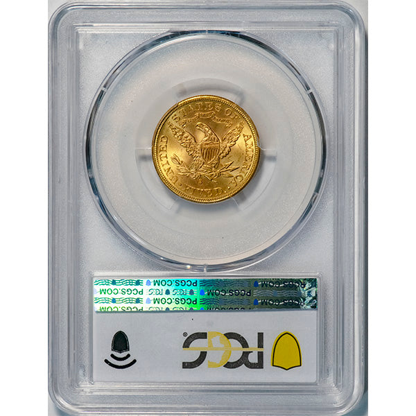 (8368) 1885-S $5 PCGS MS65 Liberty reverse slab