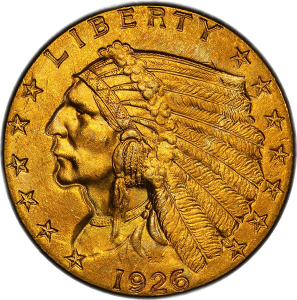 (7950) 1926 $2.50 PCGS MS64+ Indian obverse