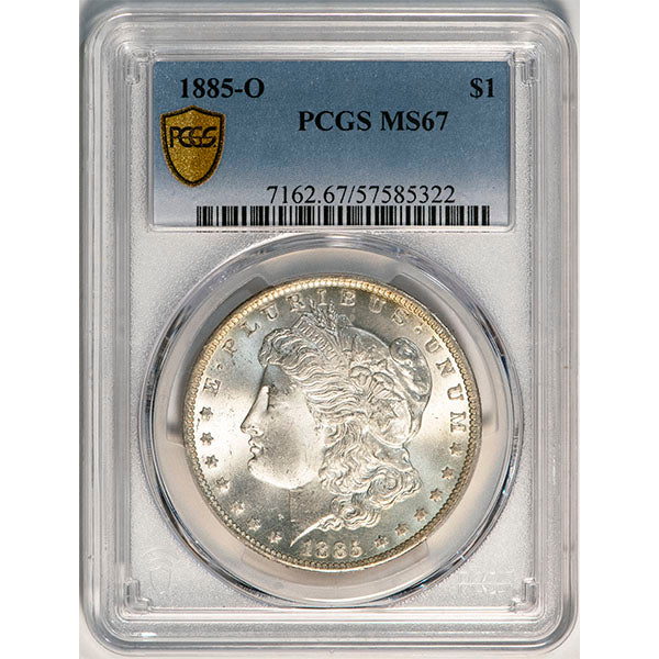(7162) 1885-O $1 PCGS MS67