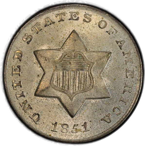 (3665) 1851-O 3CS PCGS MS65 CAC