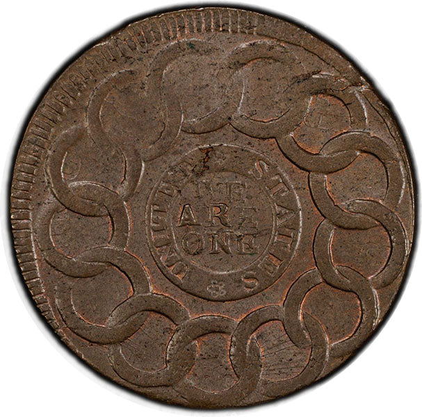 (0889) 1787 Fugio 1C United States, 4 Cinq PCGS MS65BN CAC