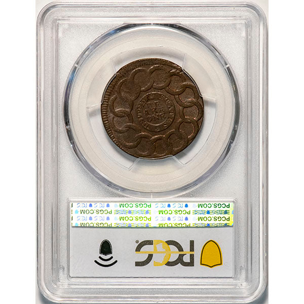 (0889) 1787 Fugio 1C United States, 4 Cinq PCGS MS65BN CAC