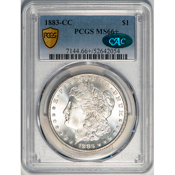 (7144) 1883-CC $1 PCGS MS66+ CAC
