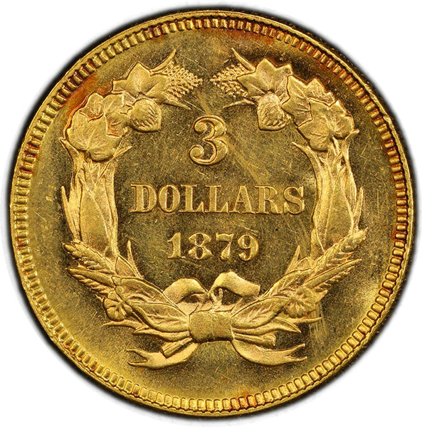 (8001) 1879 $3 PCGS MS63