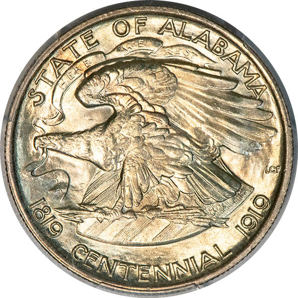 (9225) 1921 50C Alabama 2x2 PCGS MS66