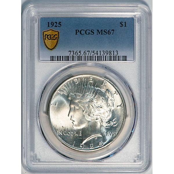 (7365) 1925 $1 PCGS MS67