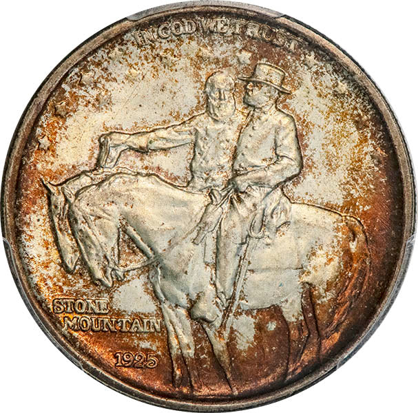 (9378) 1925 50C PCGS MS66 CAC Stone Mountain obverse
