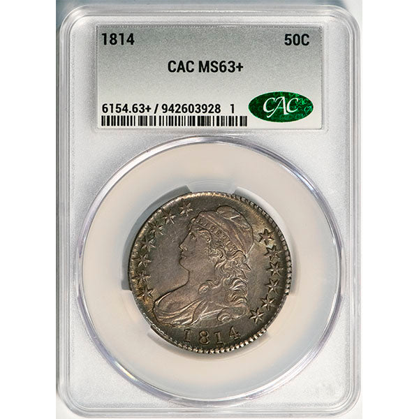 (6154) 1814 50C O-103, R.1 CAC MS63+ CAC