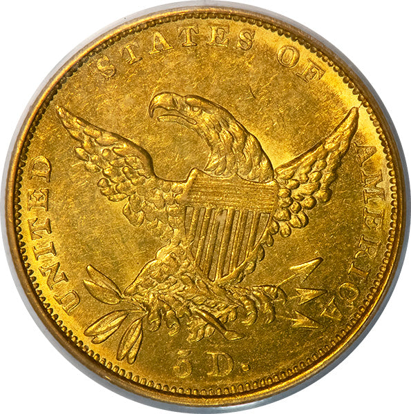 (8171) 1834 $5 Classic Plain 4 PCGS MS61