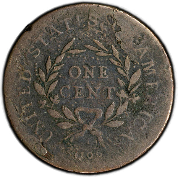 (474) 1793 1C Wreath, S-11b PCGS VG08