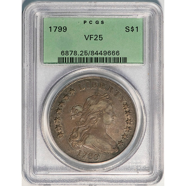 (6878) 1799 $1 Old Holder BB-152, B-15 PCGS VF25
