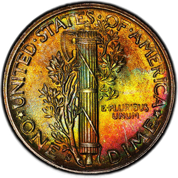 (5054) 1944-S 10C PCGS MS68 CAC