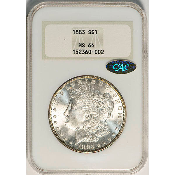 (7142) 1883 $1 NGC MS64 Gold CAC