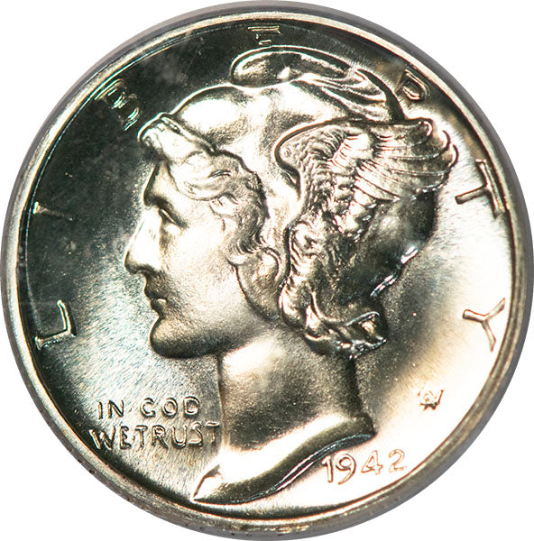 (5077) 1942 10C Old Holder PCGS PR66 Gold CAC