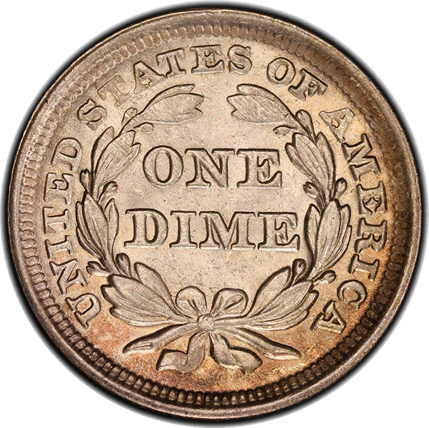 (4614) 1857 10C PCGS MS65 ***