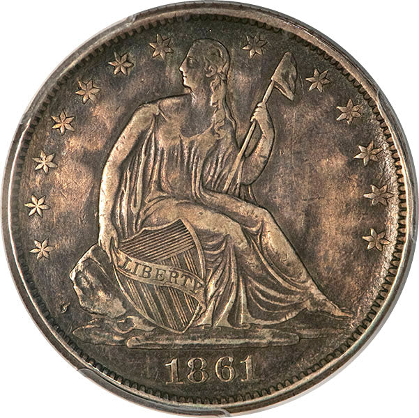 (6306) 1861 50C CSA Restrike PCGS XF45 ***