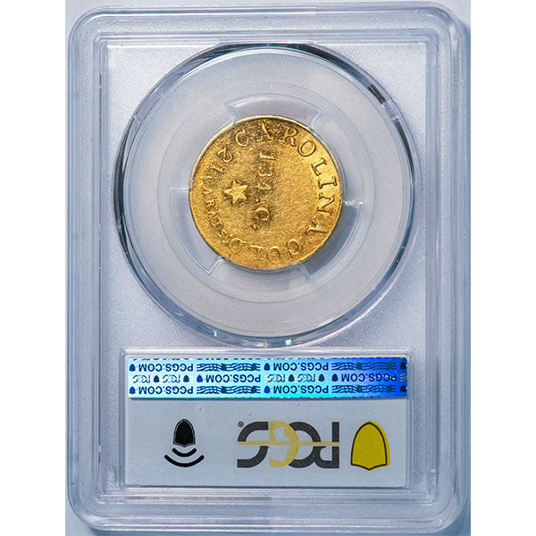 (10097) 1837-42 $5 C. Bechtler, 134 Grains, Star PCGS AU55