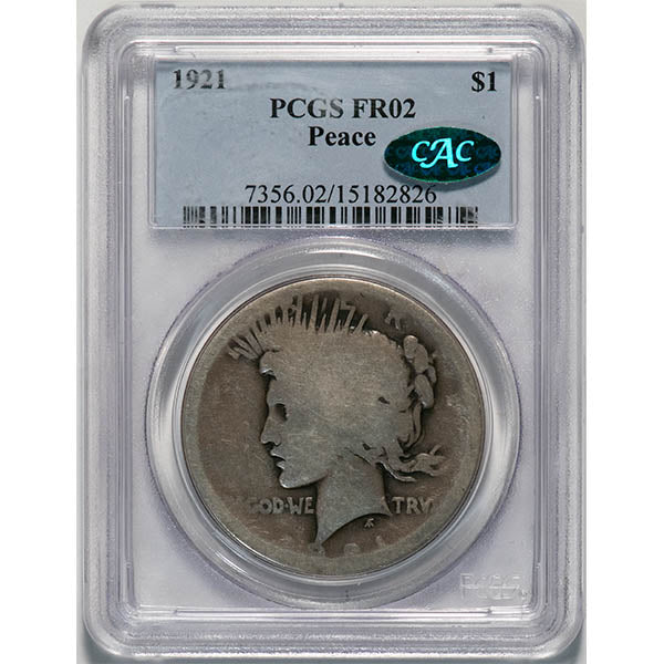 (7356) 1921 $1 PCGS FR02 CAC