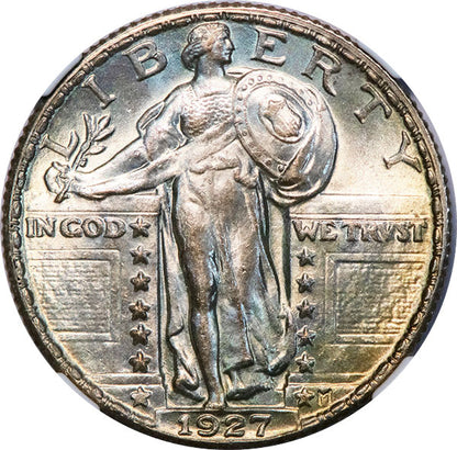 (5763) 1927 25C NGC MS65FH CAC
