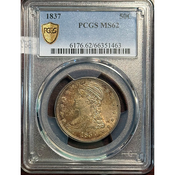 (6176) 1837 50C PCGS MS62