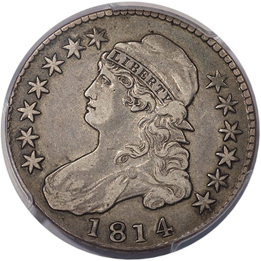 (6105) 1814 50C O-107, R.7 PCGS VF35