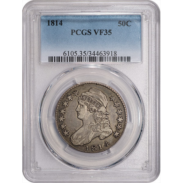 (6105) 1814 50C O-107, R.7 PCGS VF35