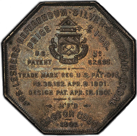 (9011) 1901 Lesher$ G.Mullen without # PCGS MS63 CAC
