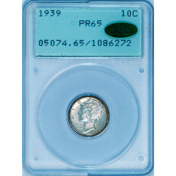 1939 10C PCGS PR65 CAC Older Holder