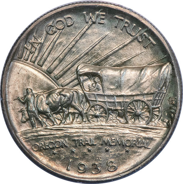 (9348) 1938 50C PCGS MS64 Gold CAC Oregon