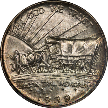 (9353) 1939-D 50C NGC MS65 Oregon Gold CAC