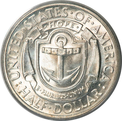 (9364) 1936-D 50C Rhode Island PCGS MS65 CAC