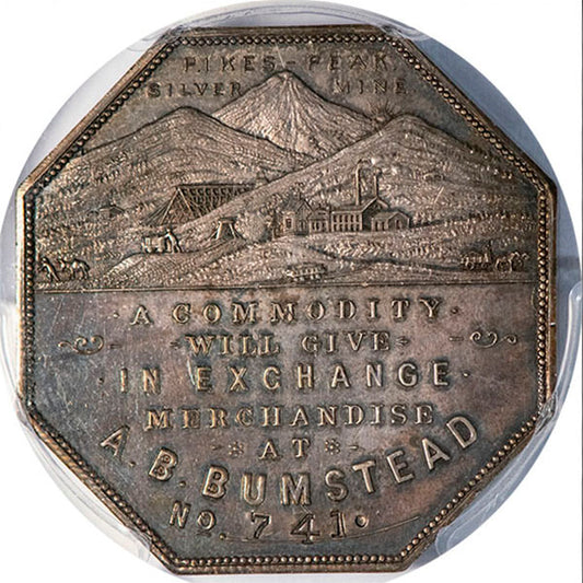 (9002) 1900 Lesher$ AB Bumstead T2 HK-789 Type No. 741 PCGS MS64 CAC