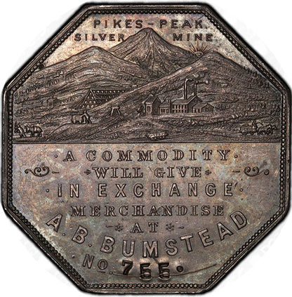 (9002) 1900 Lesher$ AB Bumstead HK-789 No. 755 PCGS MS64 CAC