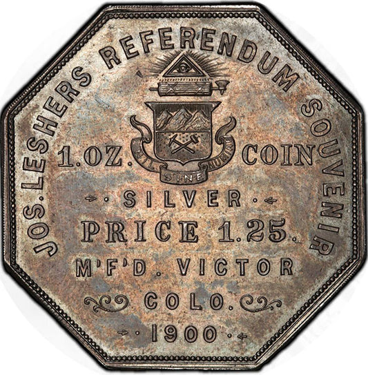 (9002) 1900 Lesher$ AB Bumstead HK-789 No. 755 PCGS MS64 CAC
