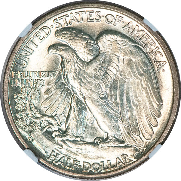 (6605) 1938-D 50C NGC MS67+ CAC