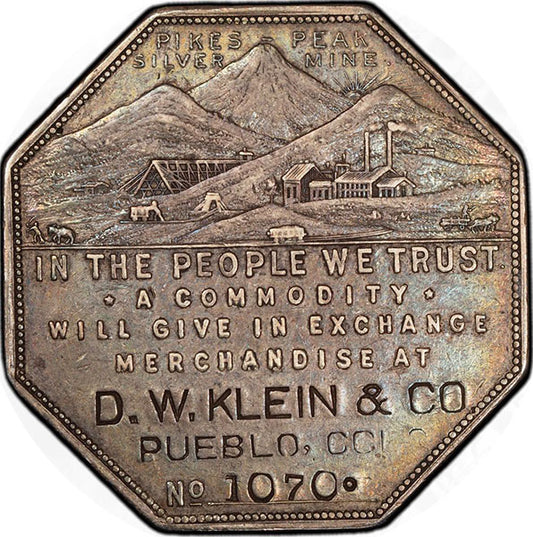 (9009) 1901 Lesher$ HK-794 No. 1070 PCGS AU50 CAC