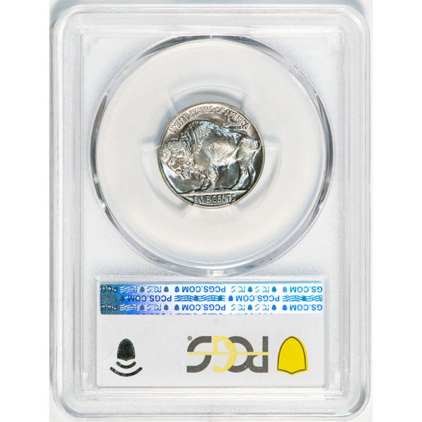 1937 5C PCGS MS67+ CAC Buffalo Nickel reverse slab