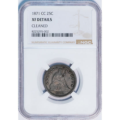 (5479) 1871-CC 25C NGC XF Details