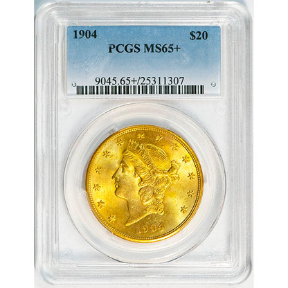 (9045) 1904 $20 PCGS MS65+