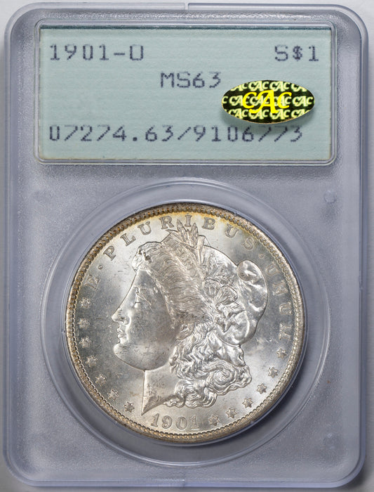 (7274) 1901-O $1 PCGS MS63 Gold CAC