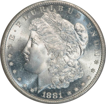 (7130) 1881-S $1 Old Holder PCGS MS65 Gold CAC
